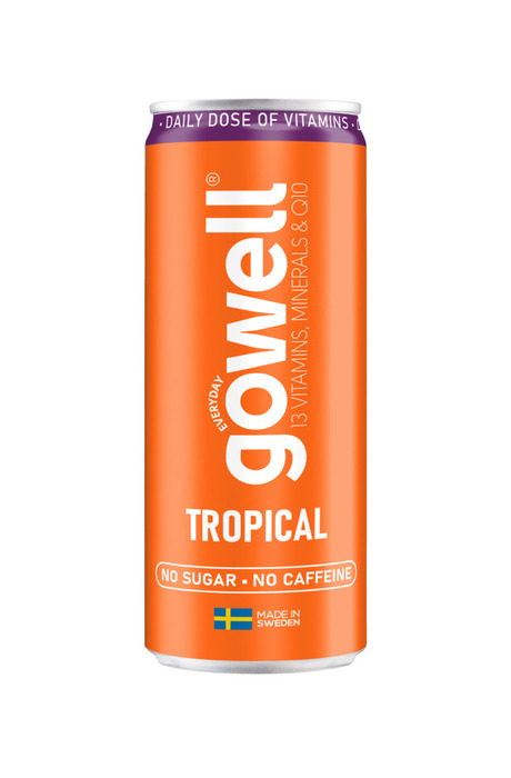 Funktionsdryck Tropisk 33 cl Gowell